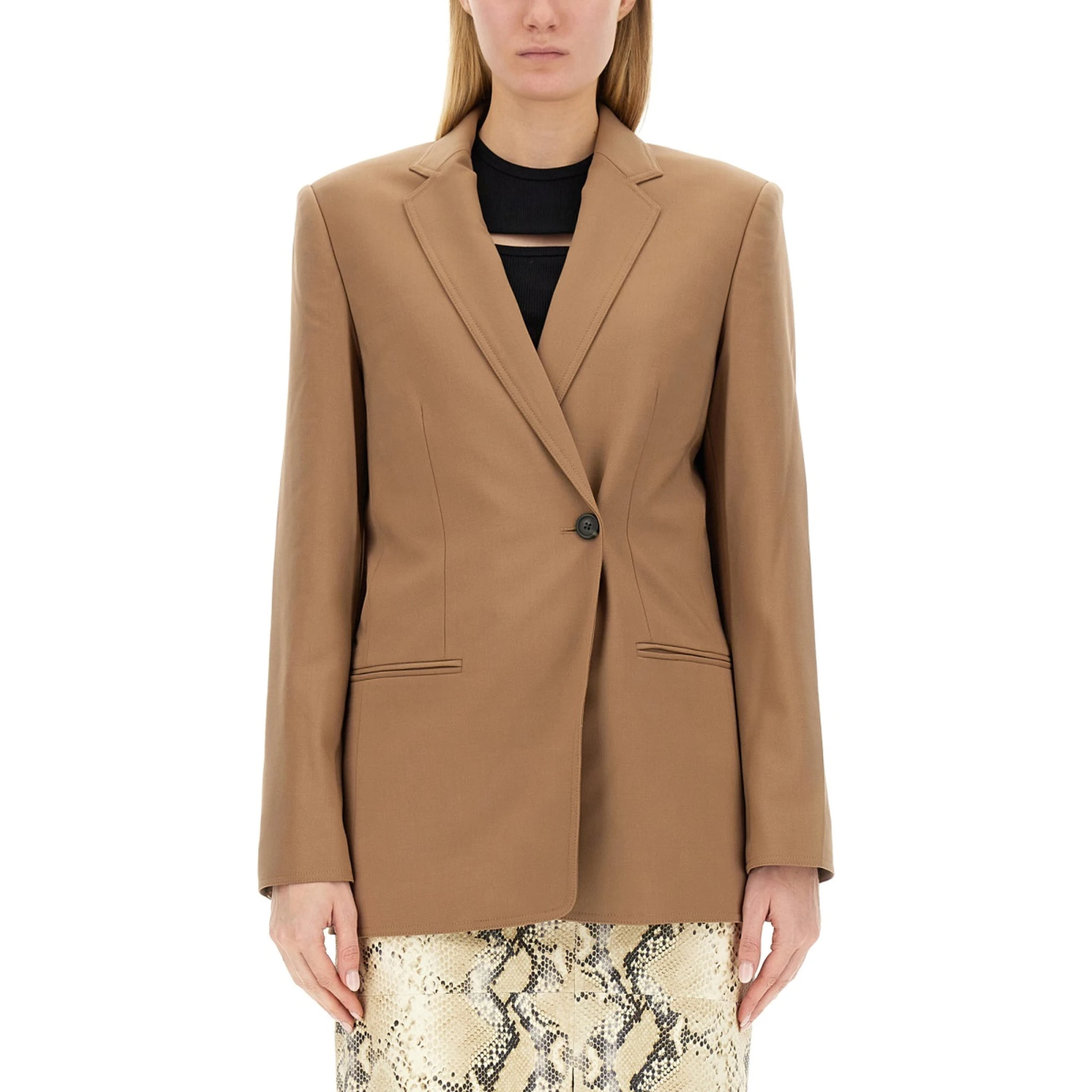 SINGLE-DOUBLE BREASTED BLAZER