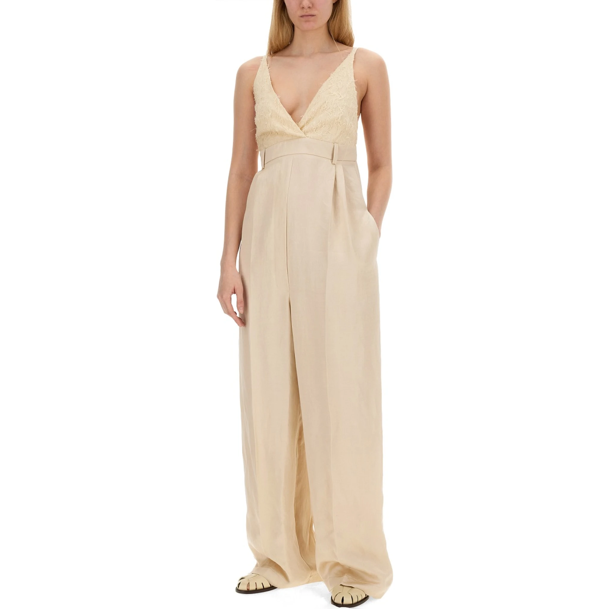 MALFILE' SATIN JUMPSUIT