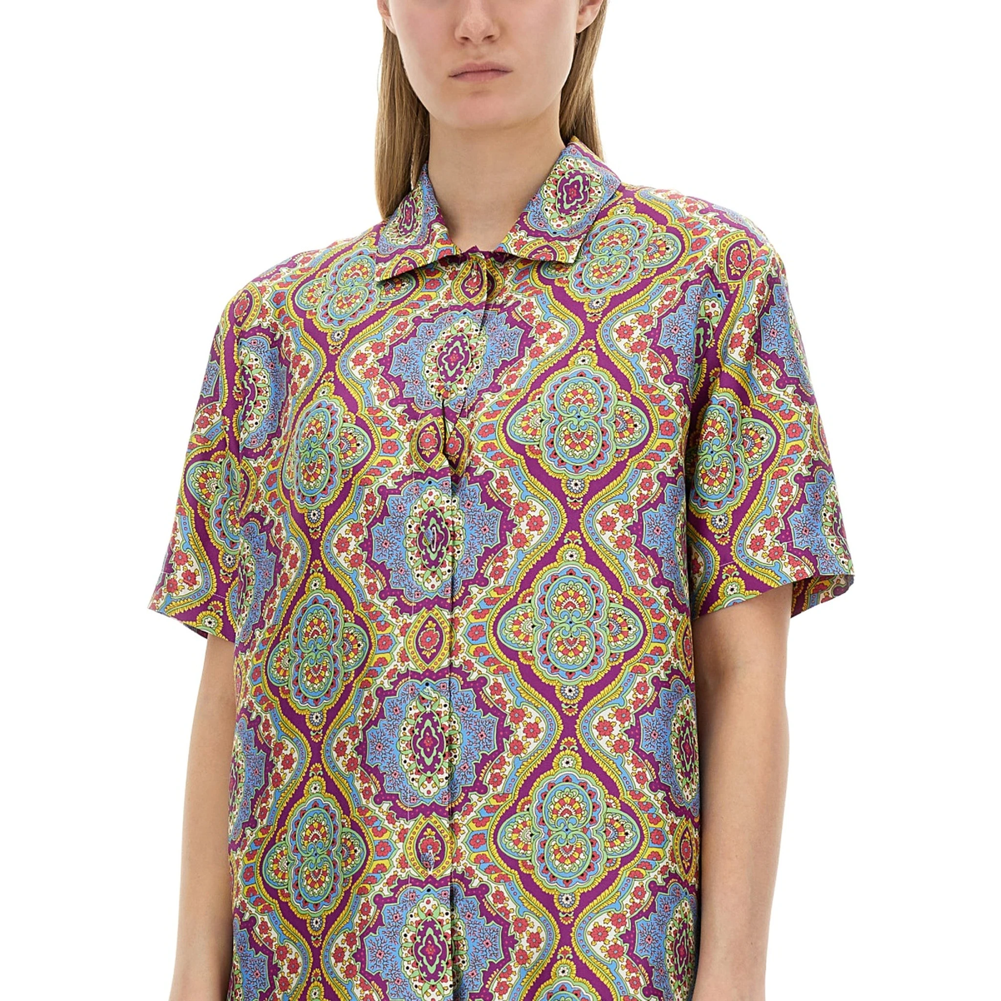 PRINTED SILK SHIRT