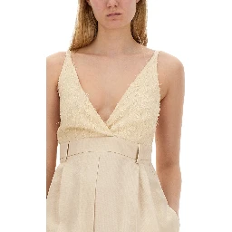 MALFILE' SATIN JUMPSUIT