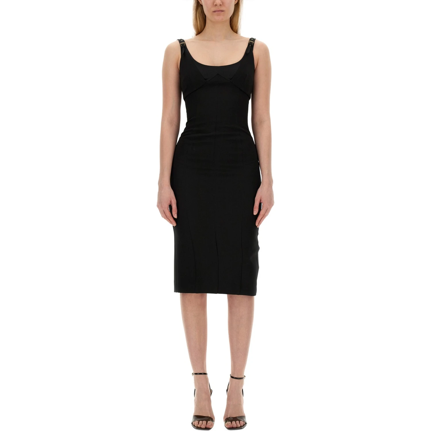 DRESS WITH BUCKLES