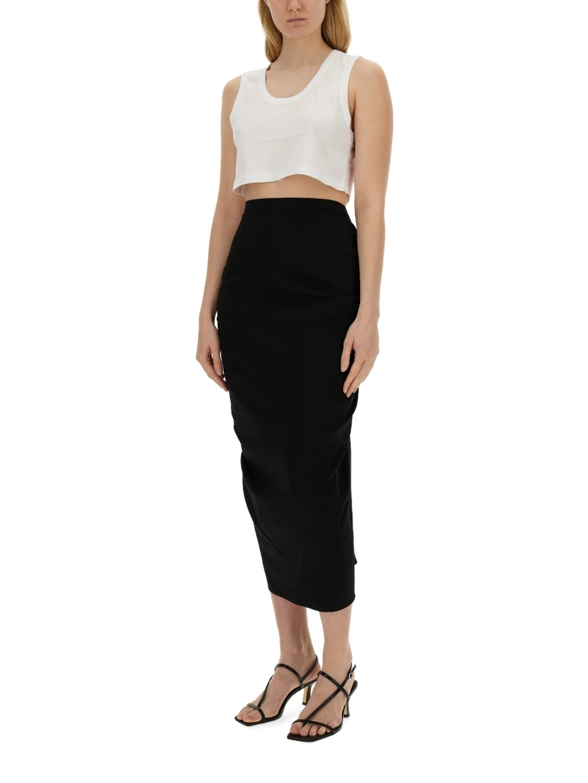 SKIRT WITH DRAPE