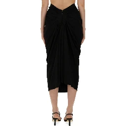 SKIRT WITH DRAPE