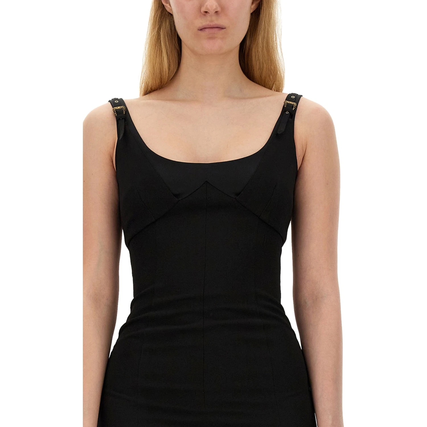 DRESS WITH BUCKLES