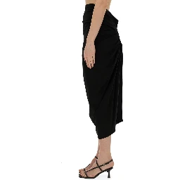 SKIRT WITH DRAPE