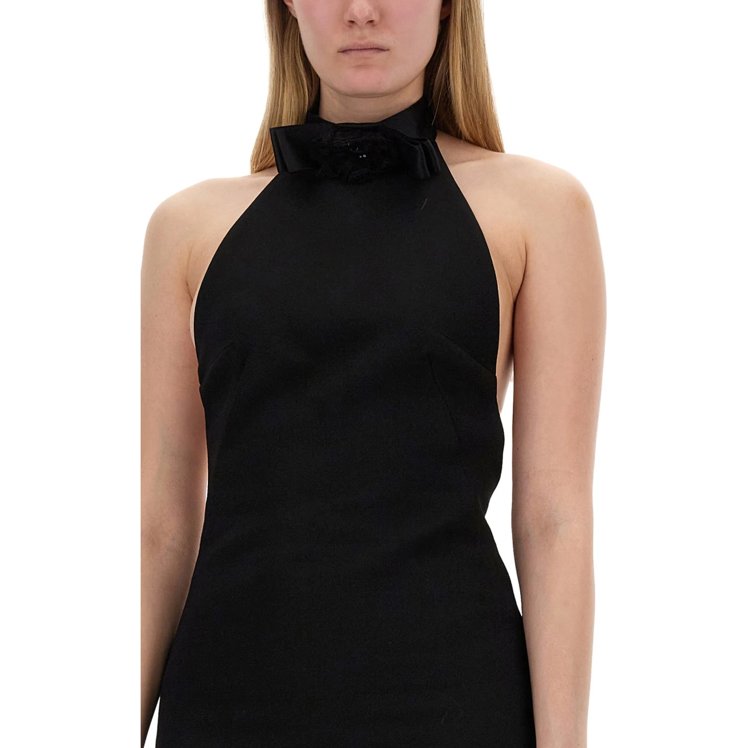 SHORT DRESS WITH NECKLINE ON BACK