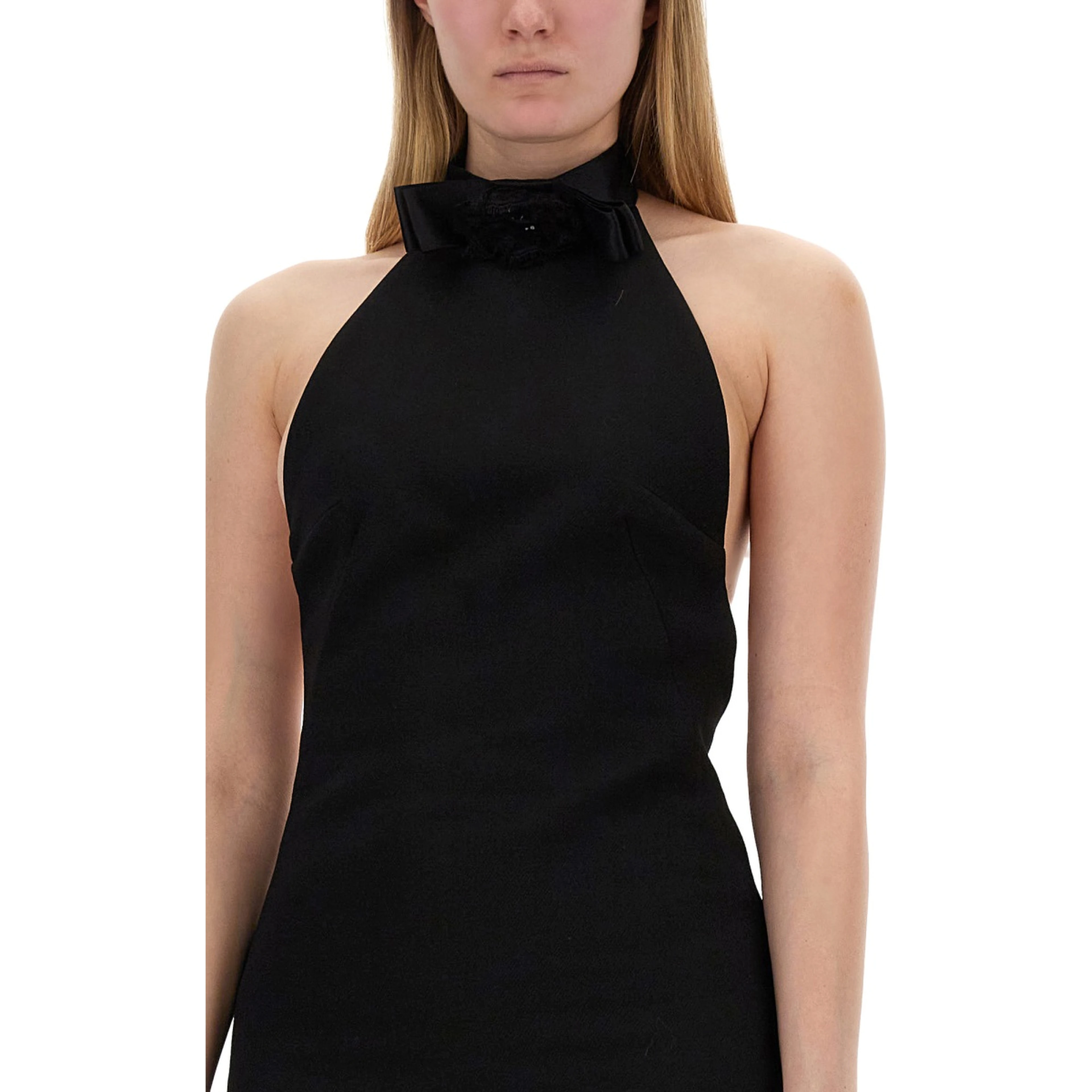 SHORT DRESS WITH NECKLINE ON BACK