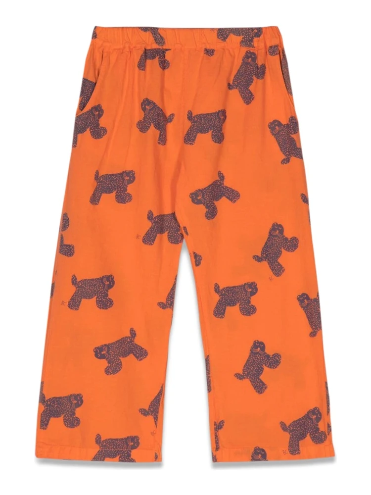 big cat all over woven pants