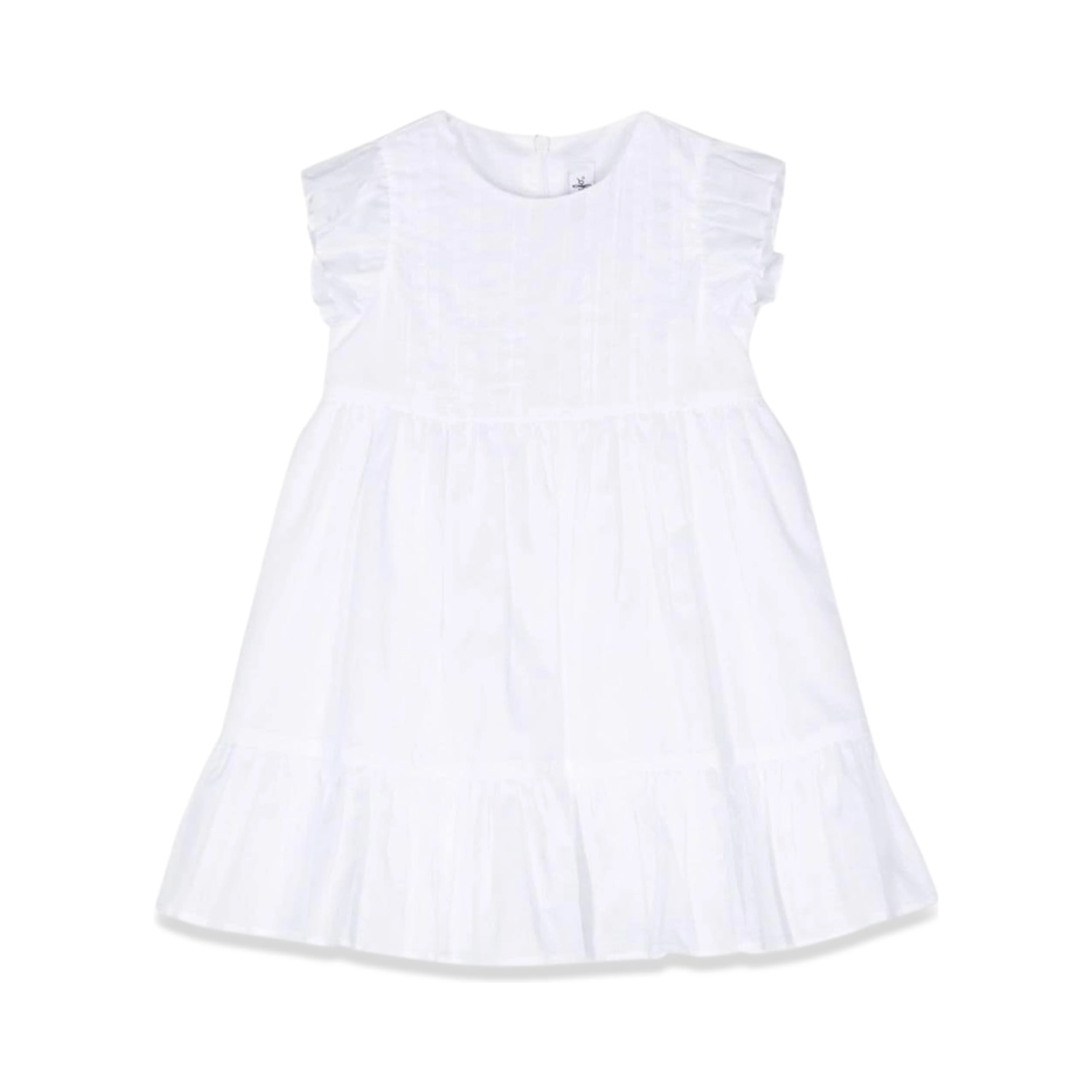 WHITE M/SHORT DRESS