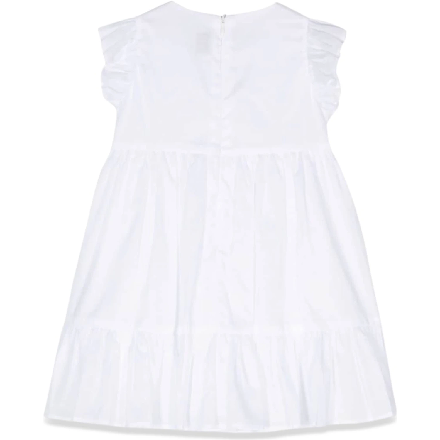WHITE M/SHORT DRESS