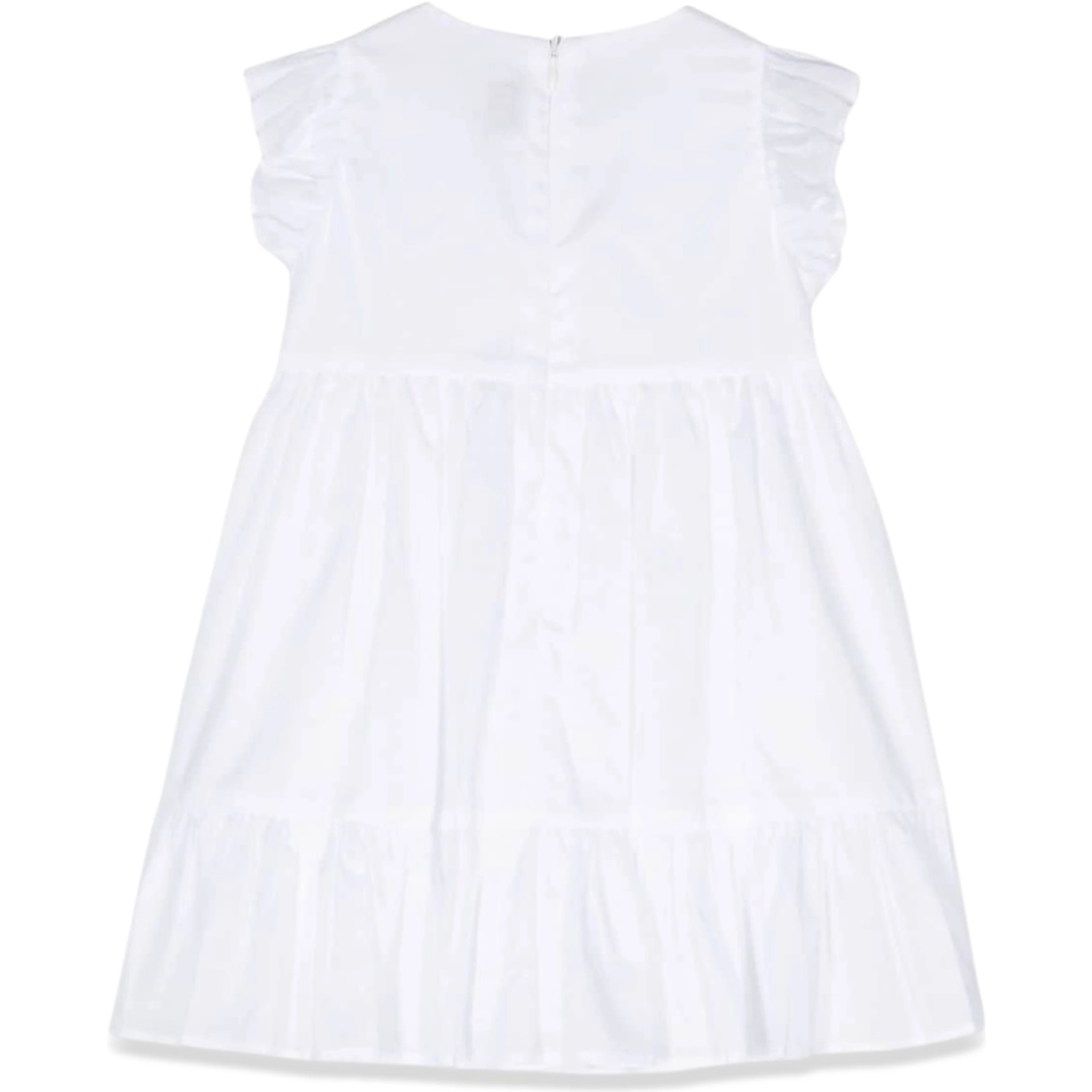 WHITE M/SHORT DRESS