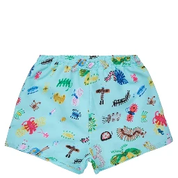 baby funny insects all over swim shorts