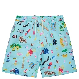 "FUNNY INSECT" BERMUDA SWIMSUIT
