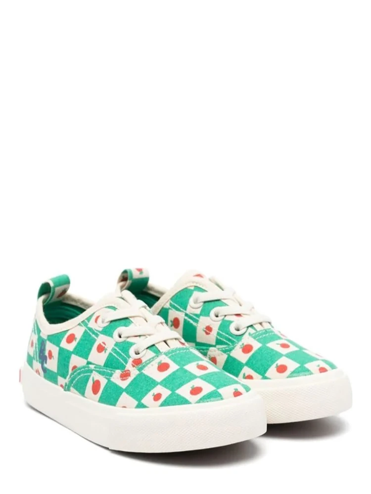 tomato all over laces trainers