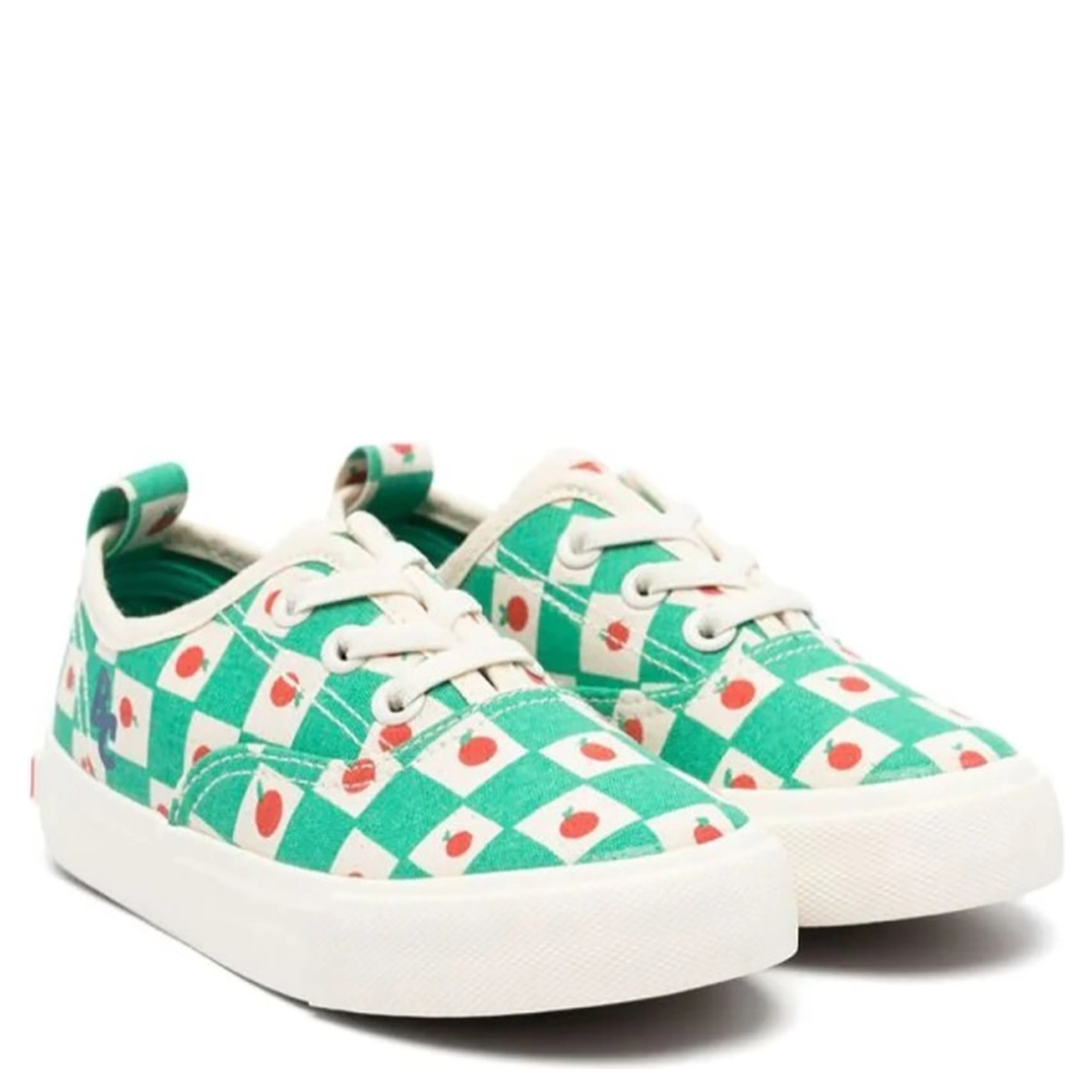 tomato all over laces trainers