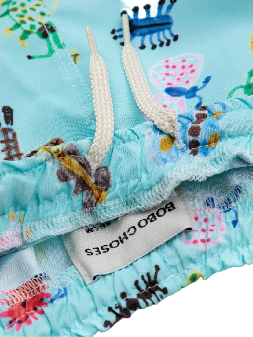 baby funny insects all over swim shorts