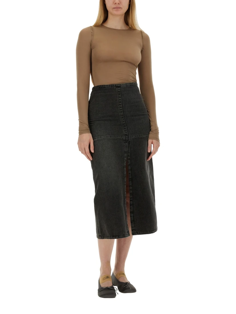 LONG DENIM SKIRT