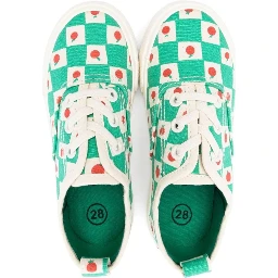 tomato all over laces trainers