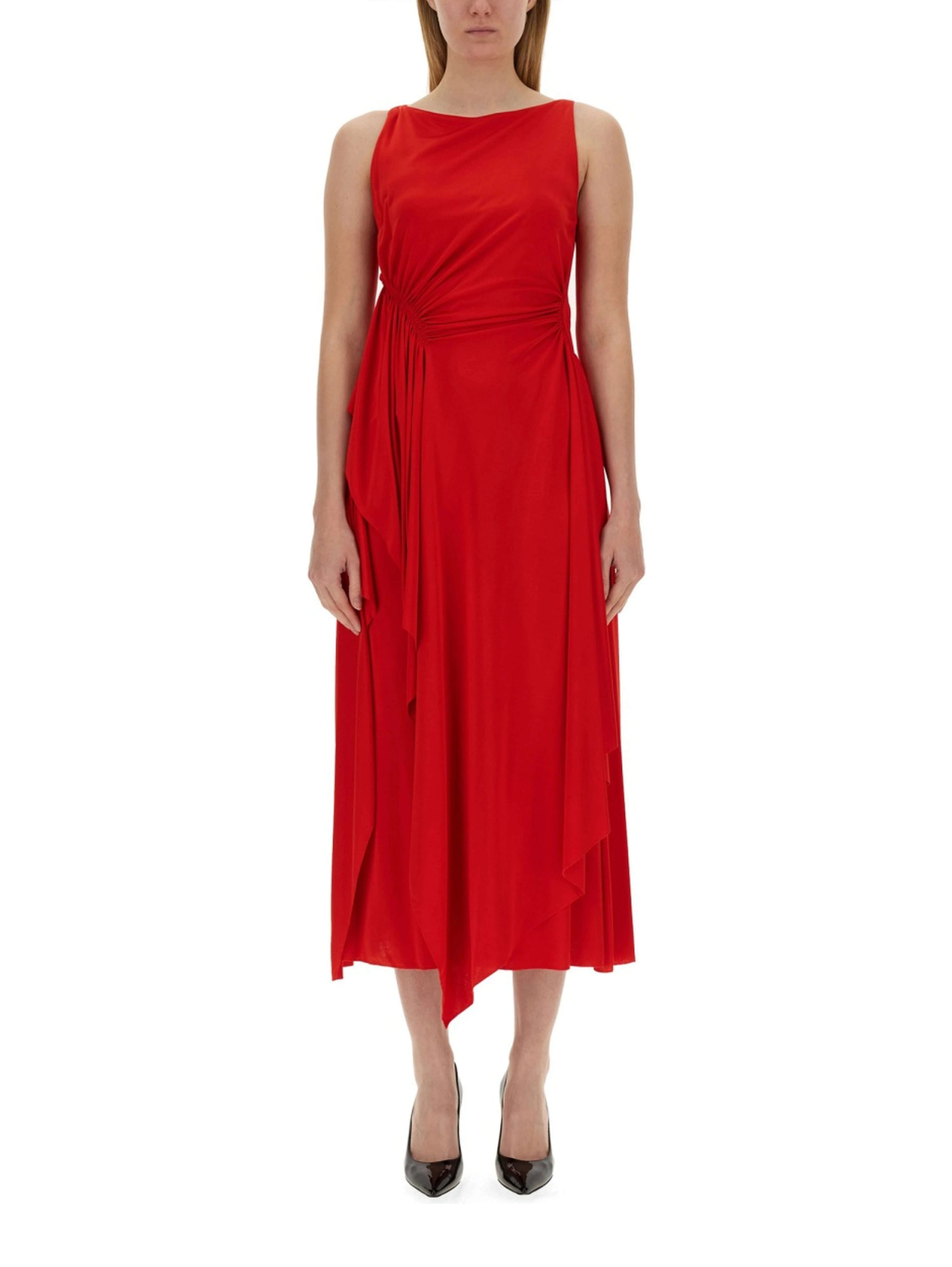 DRESS WITH DRAPE