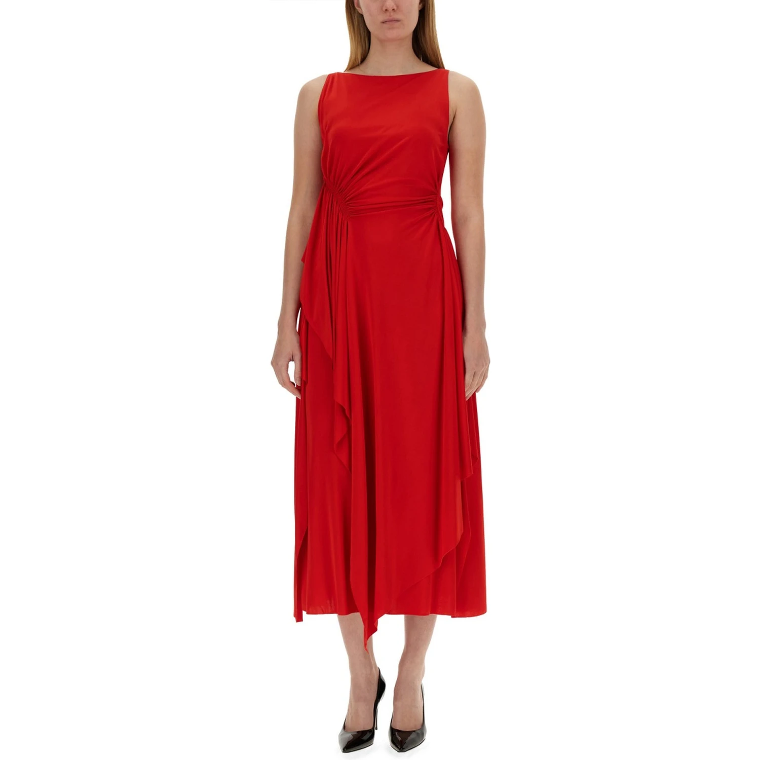 DRESS WITH DRAPE