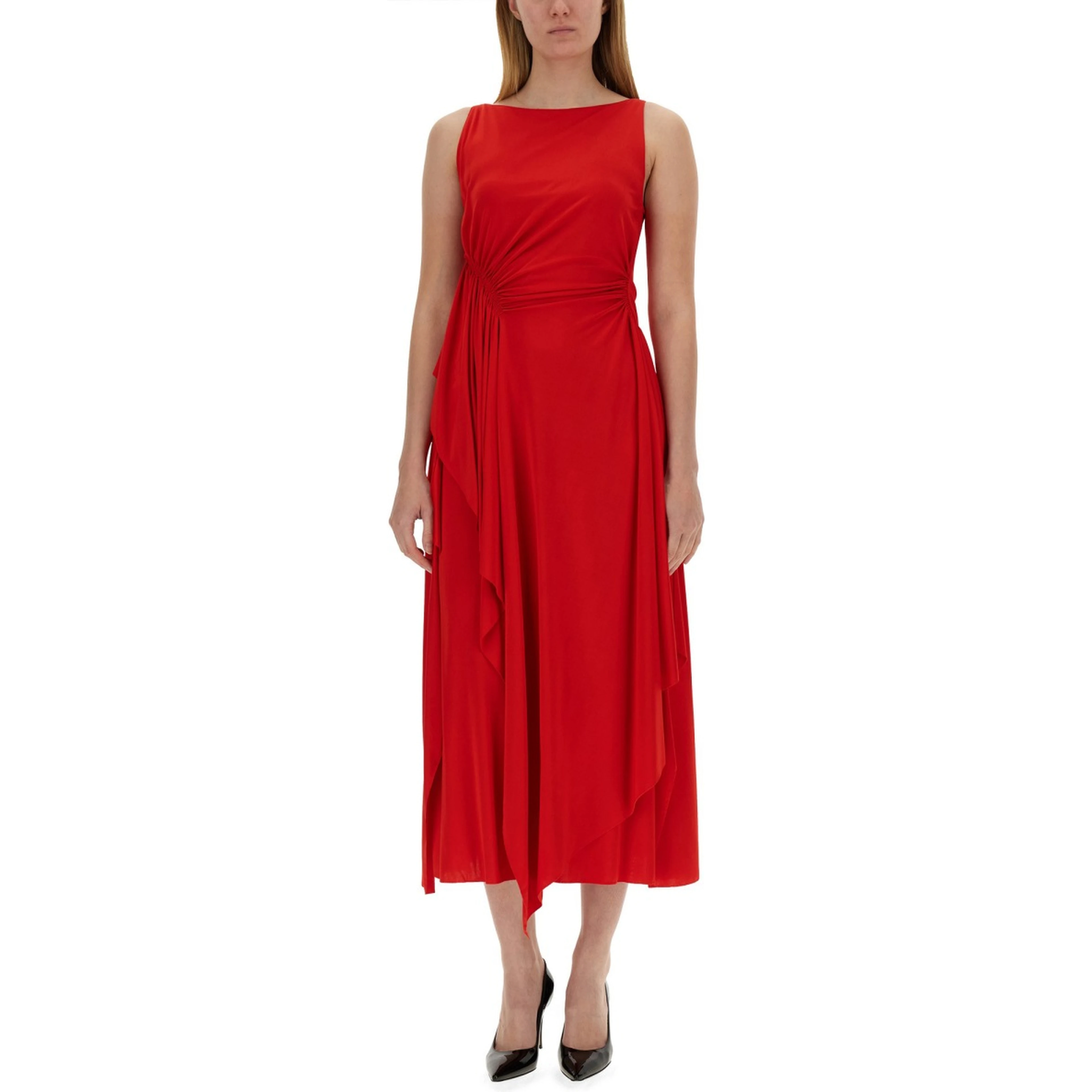 DRESS WITH DRAPE