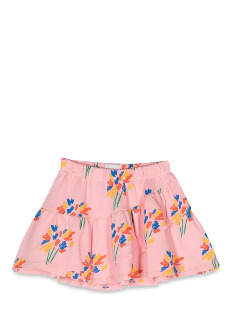 fireworks all over ruffle skirt