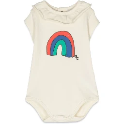 baby rainbow ruffle collar body