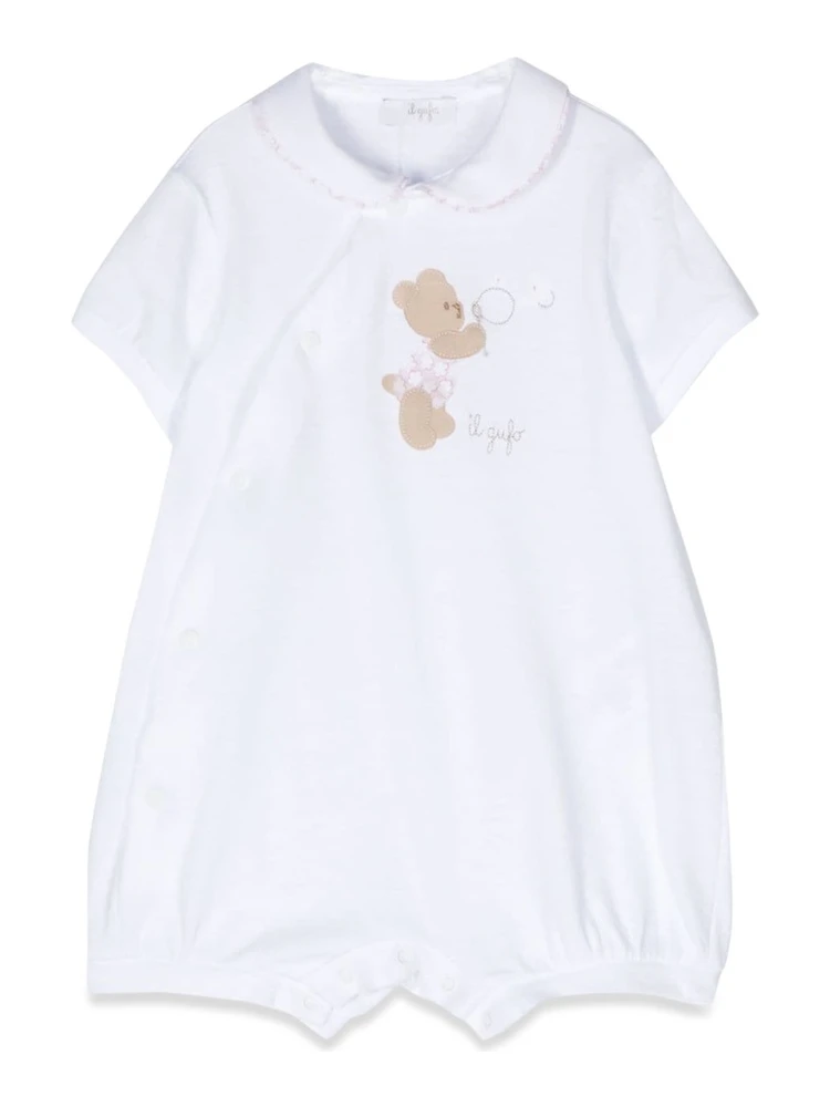 tutina corta bianco/pepe