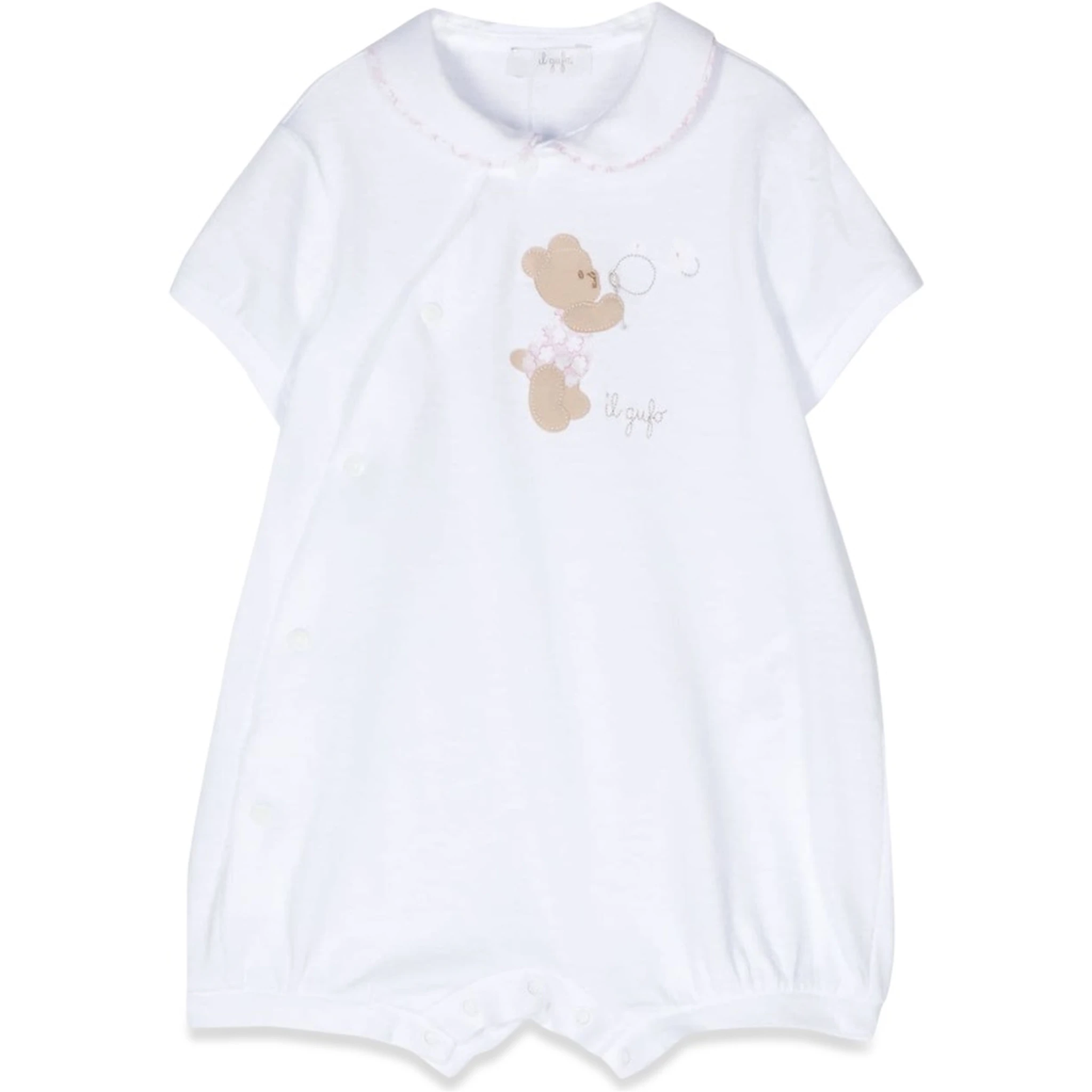 tutina corta bianco/pepe