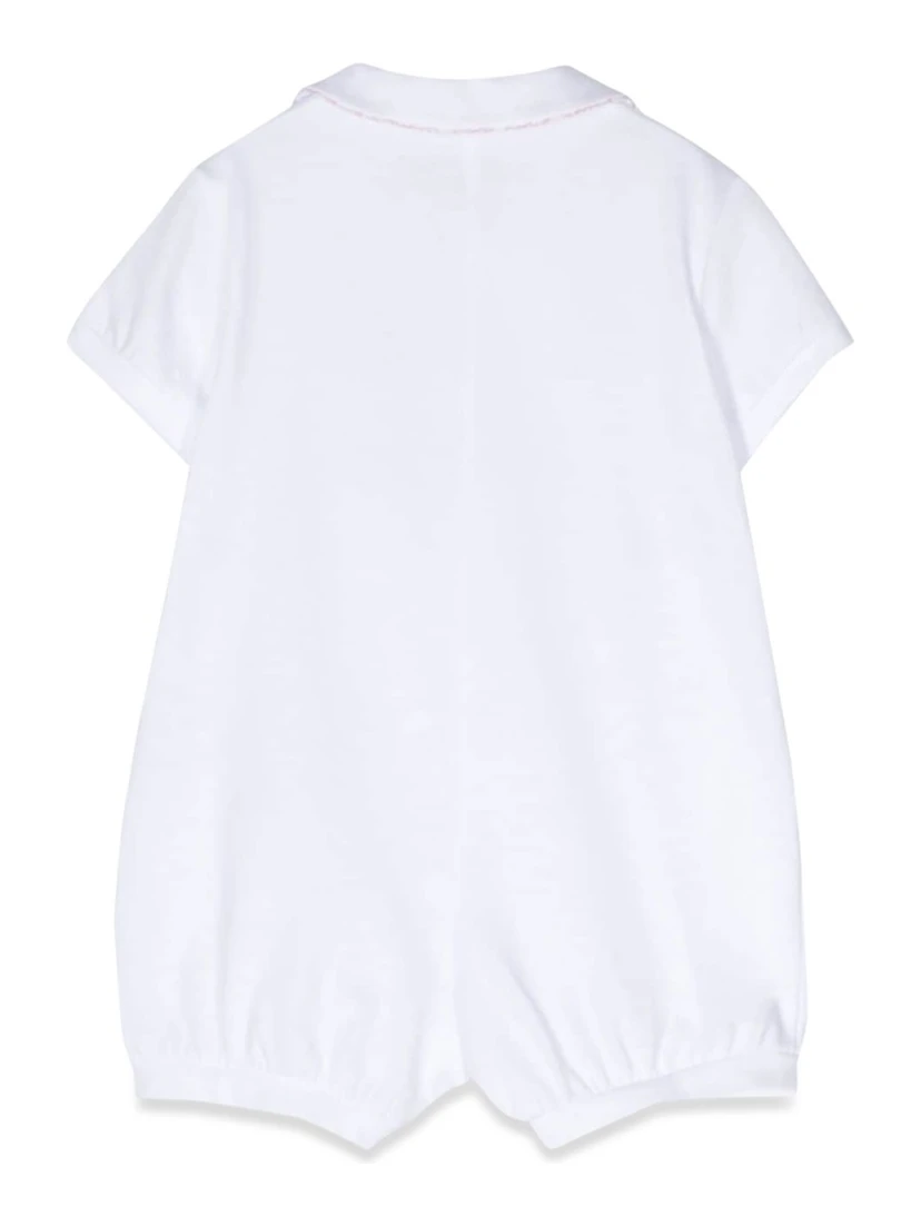 tutina corta bianco/pepe