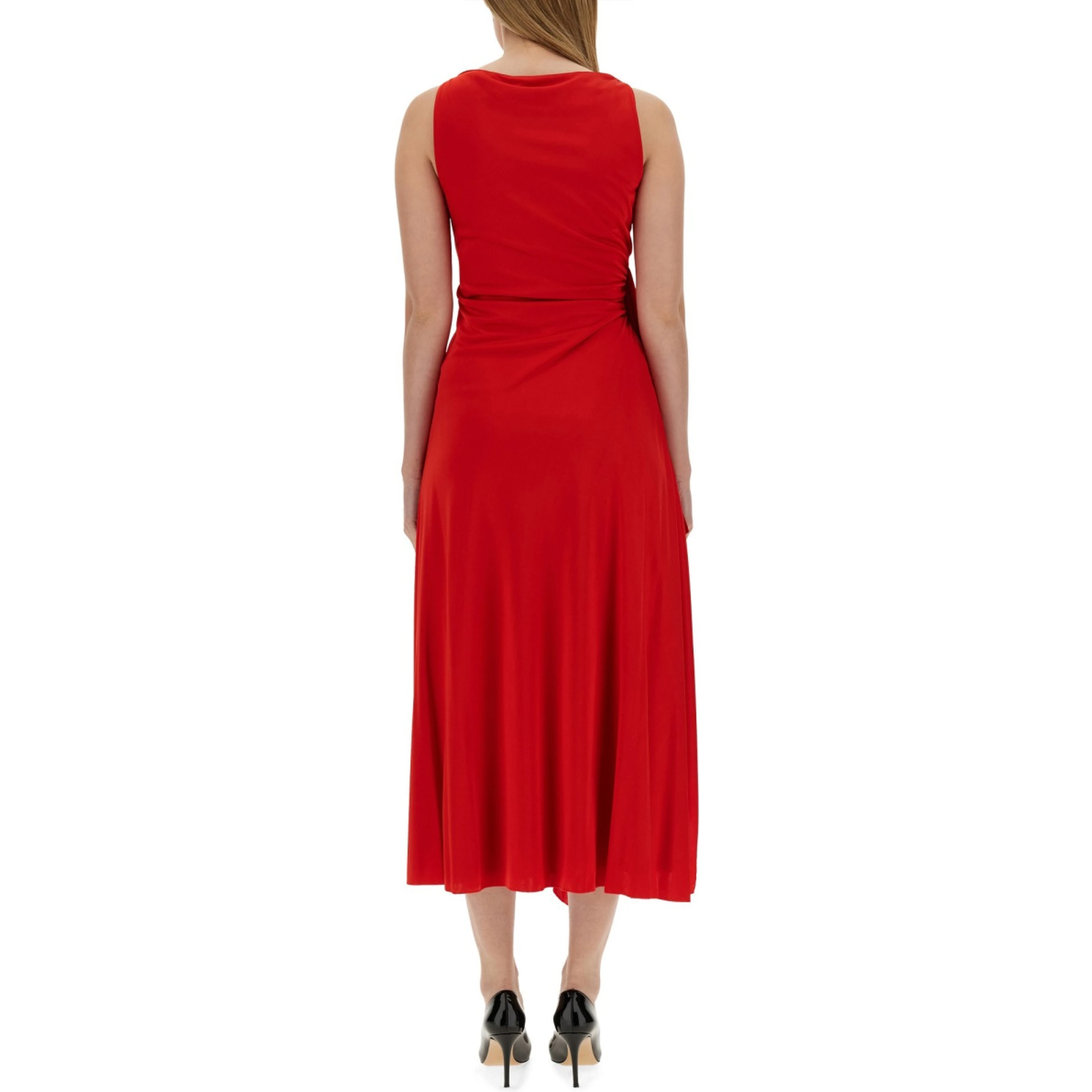 DRESS WITH DRAPE