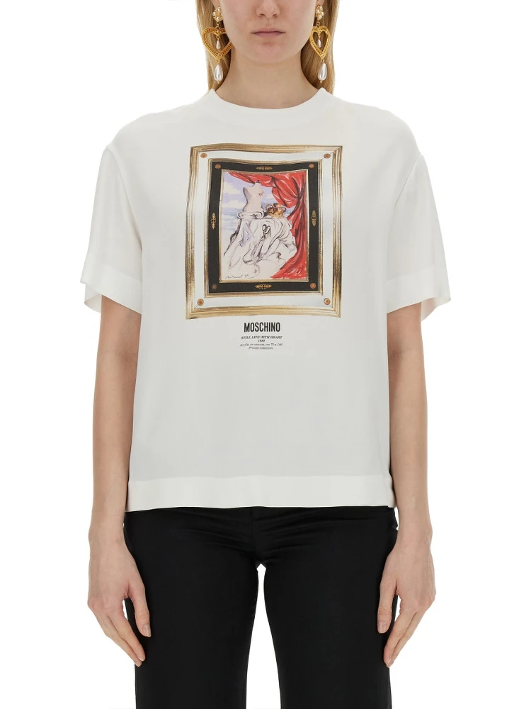 ENVER SATIN BLOUSE STILL LIFE WITH HEART