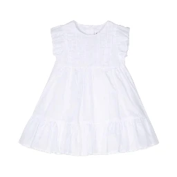WHITE M/SHORT DRESS