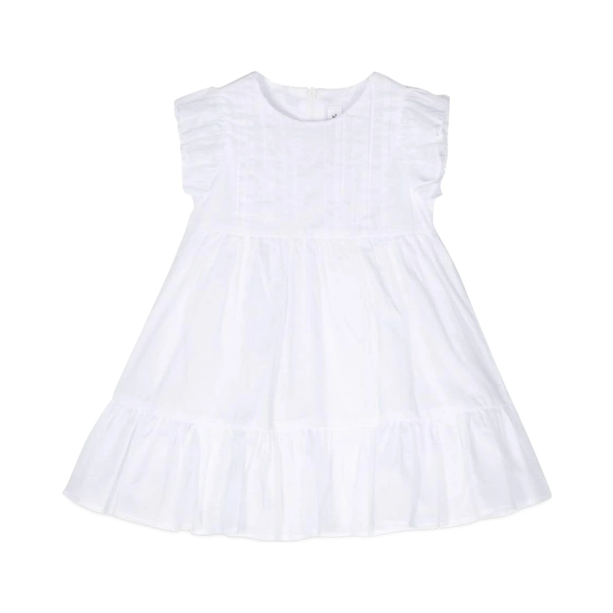 WHITE M/SHORT DRESS