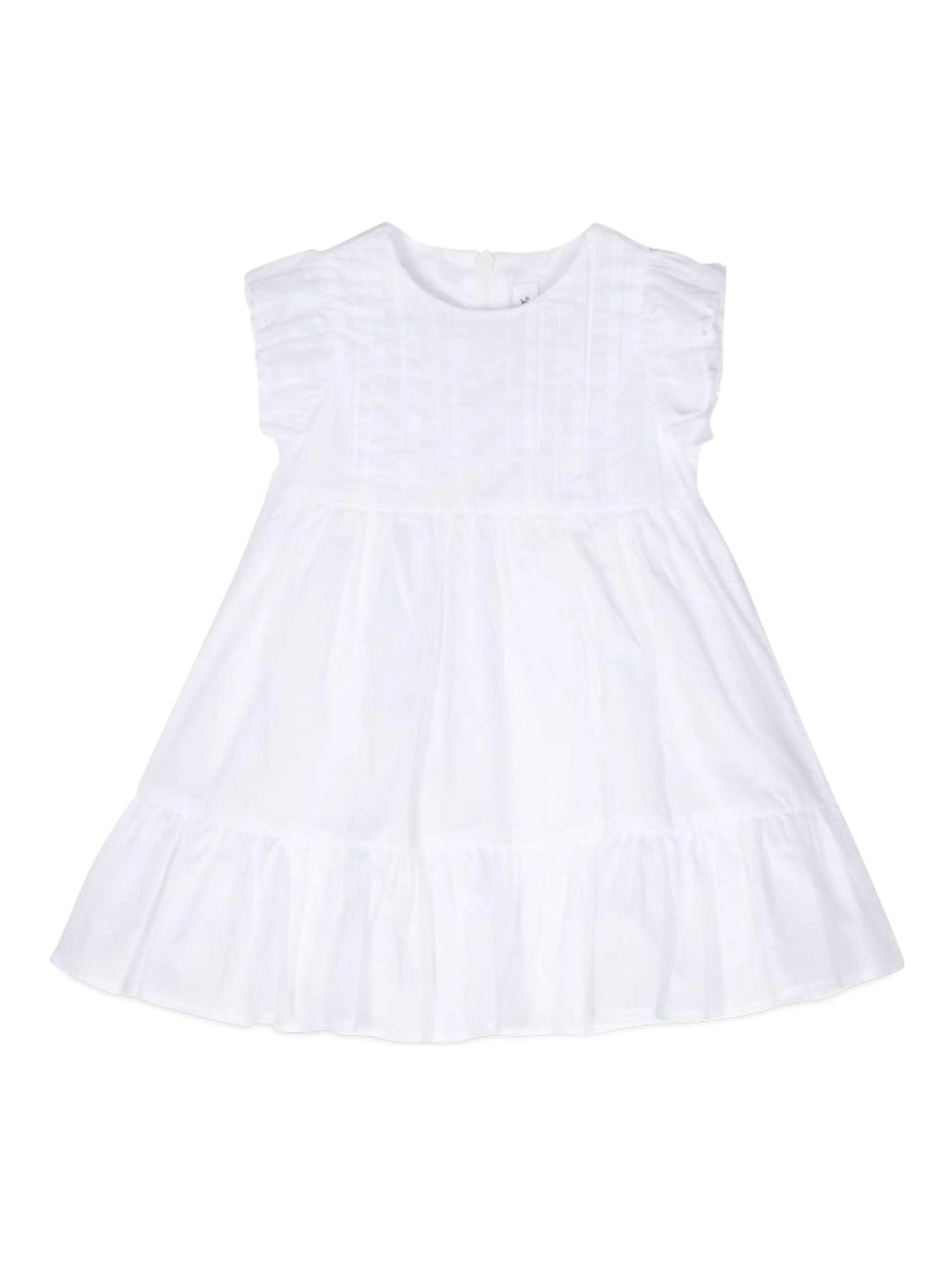 WHITE M/SHORT DRESS