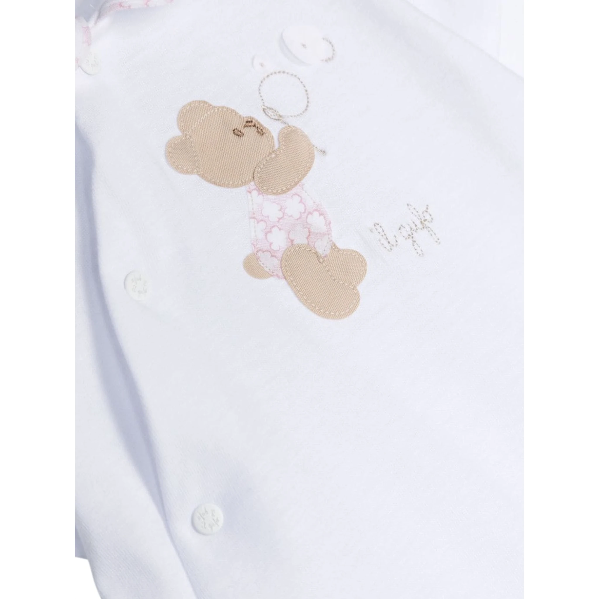 tutina corta bianco/pepe