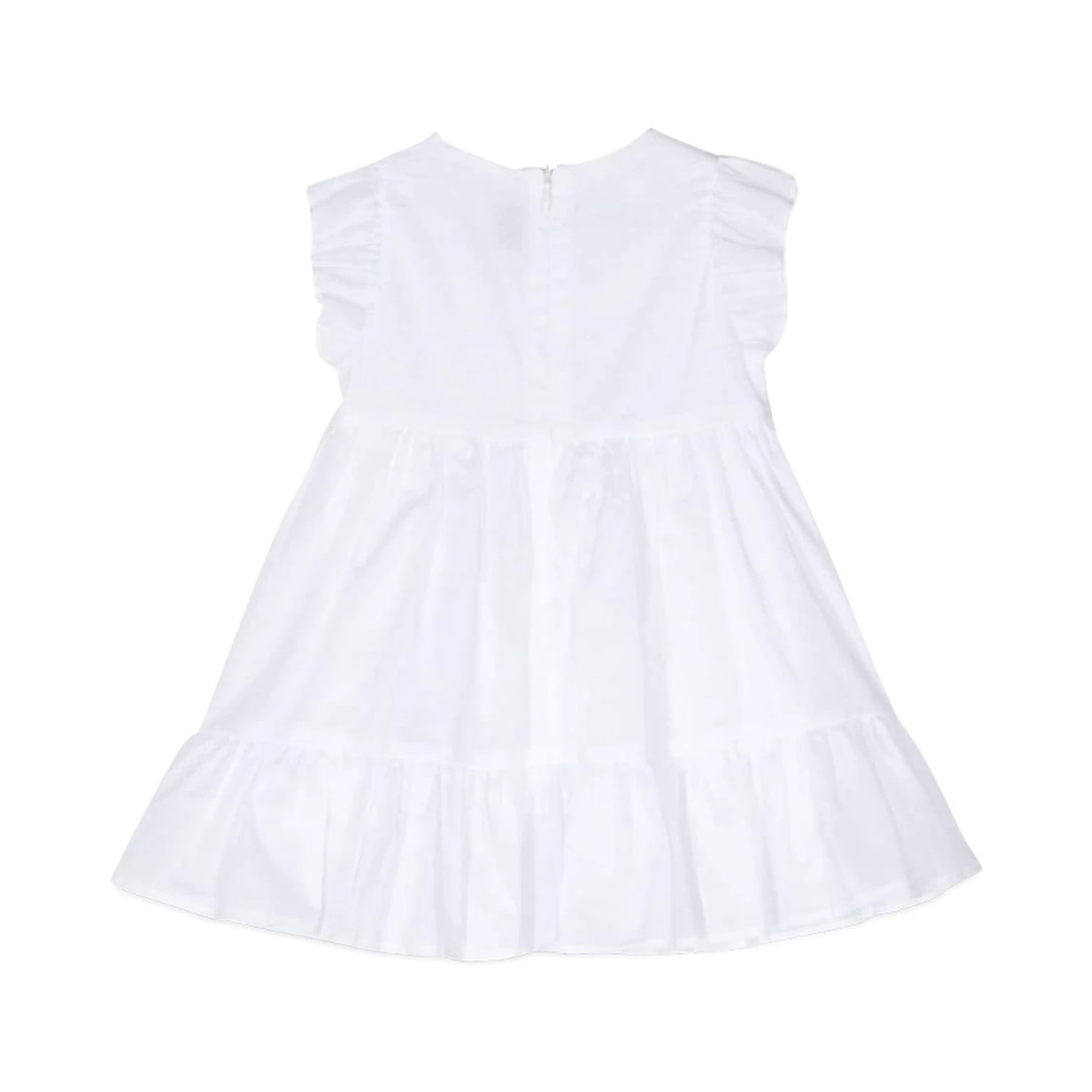 WHITE M/SHORT DRESS