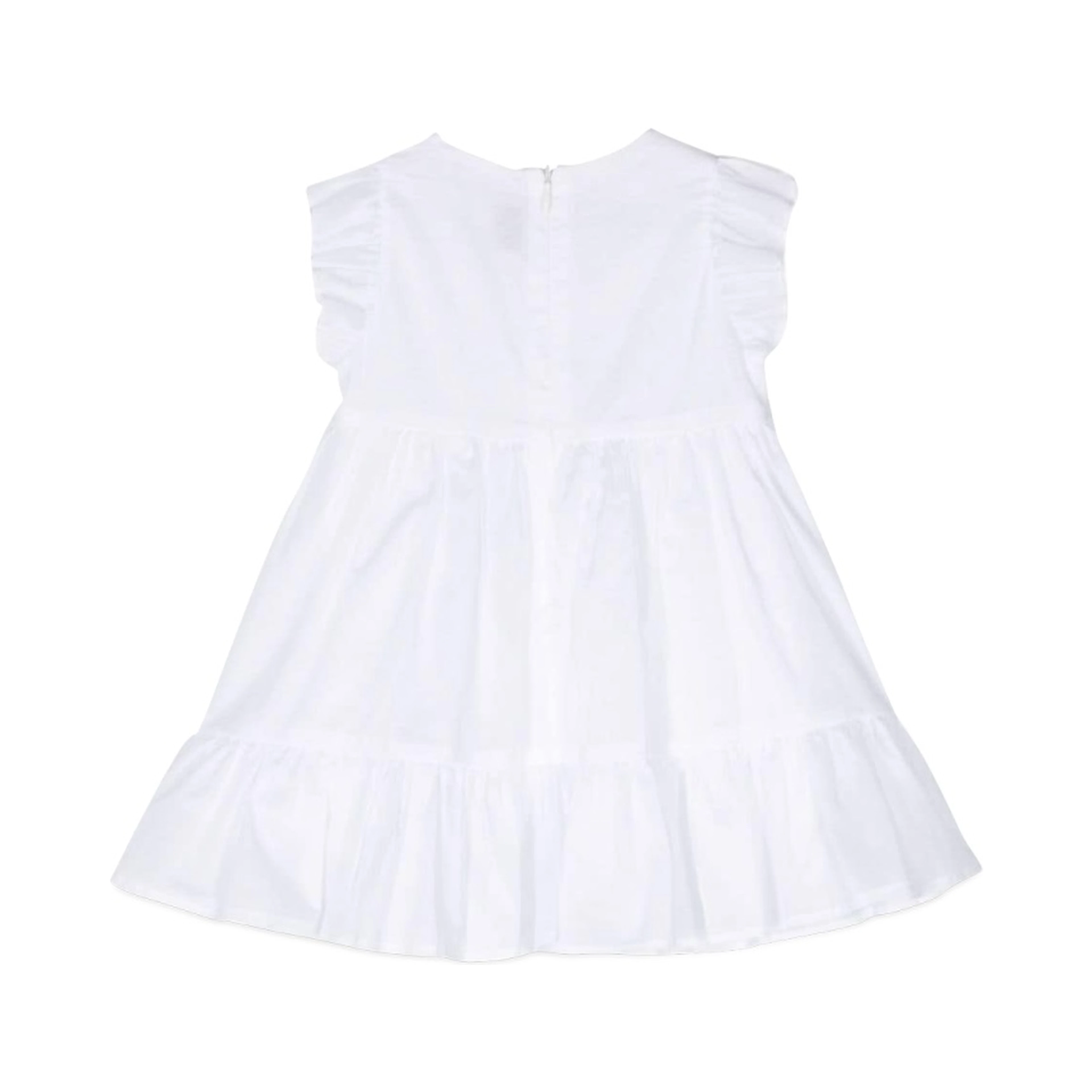 WHITE M/SHORT DRESS