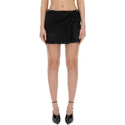 VOYOU WRAP SKIRT