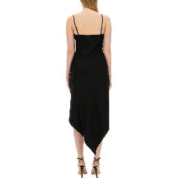 DRESS WITH SCARF HEM