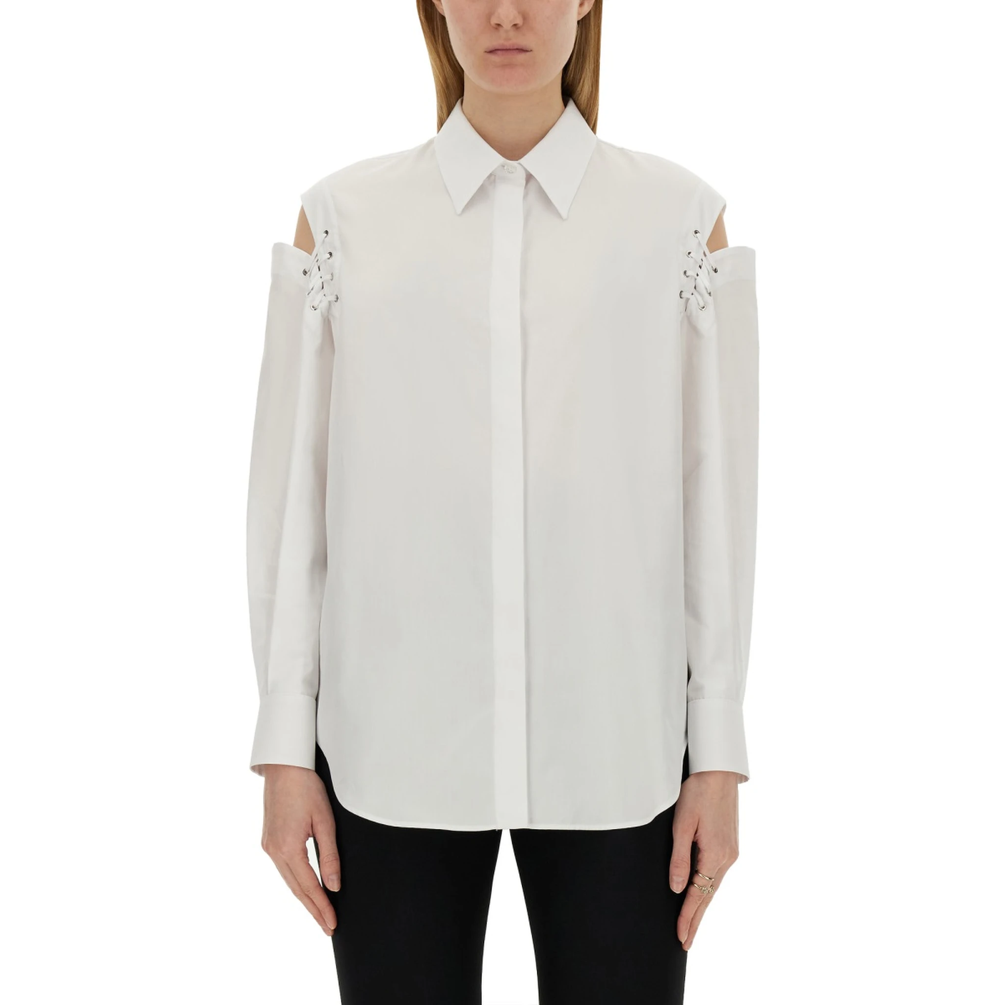 COCOON SHIRT WITH CUT-OUT DETAILS