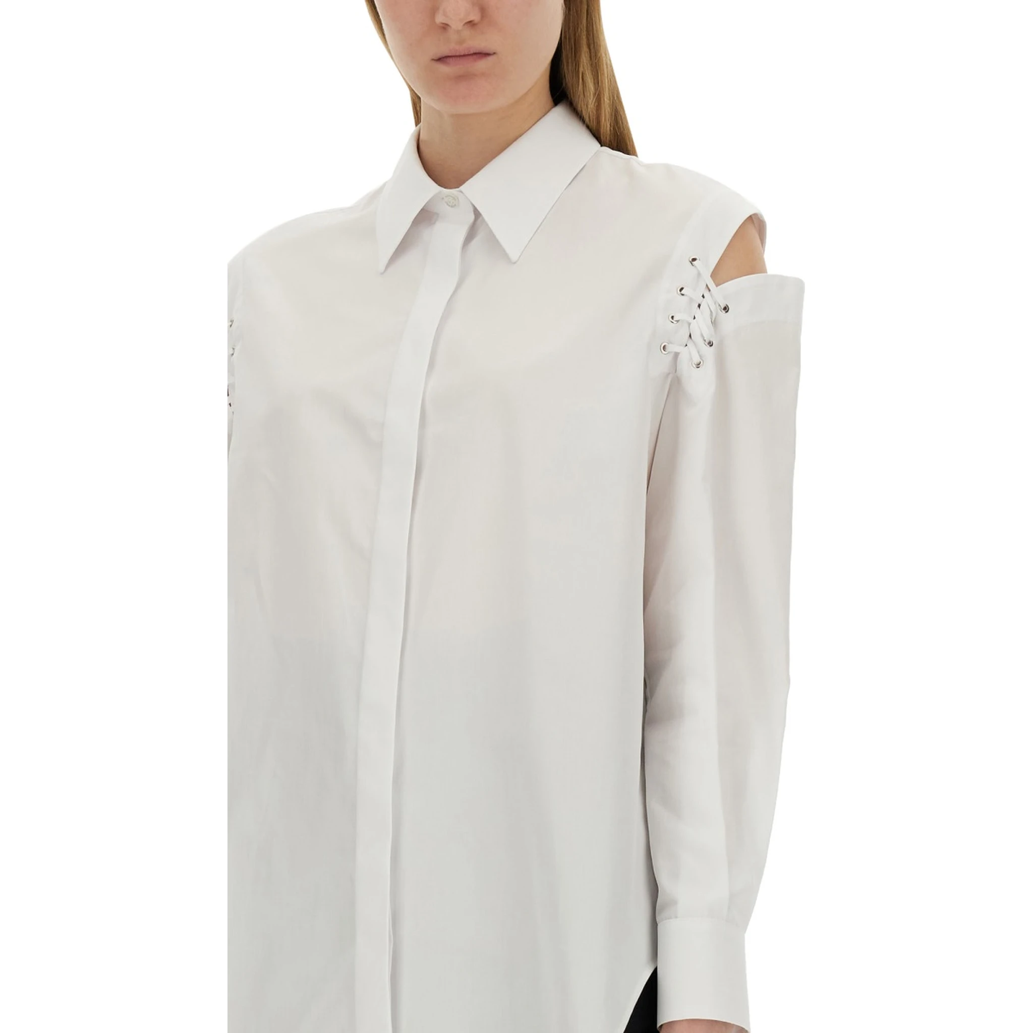 COCOON SHIRT WITH CUT-OUT DETAILS