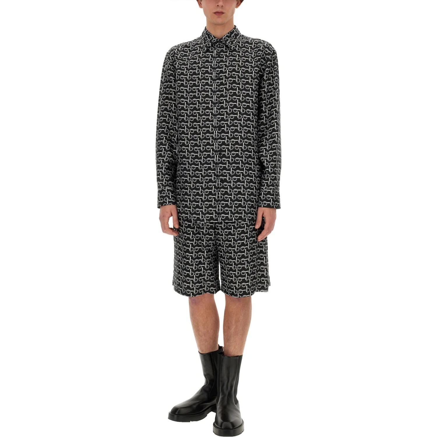 ALL OVER PRINT BERMUDA SHORTS