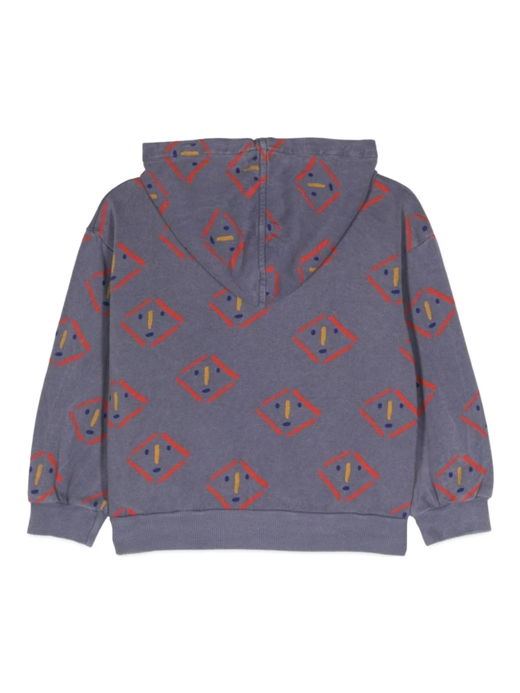 masks all over zipped hoodie alternative