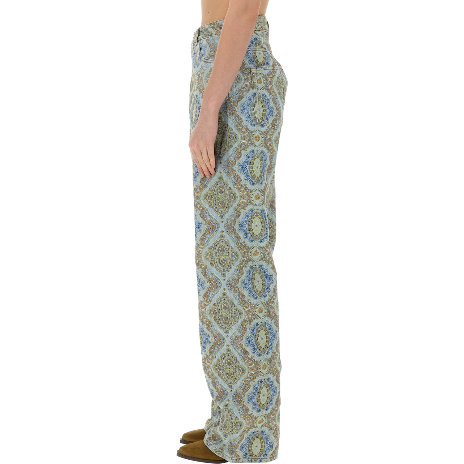 JEANS CON STAMPA PAISLEY