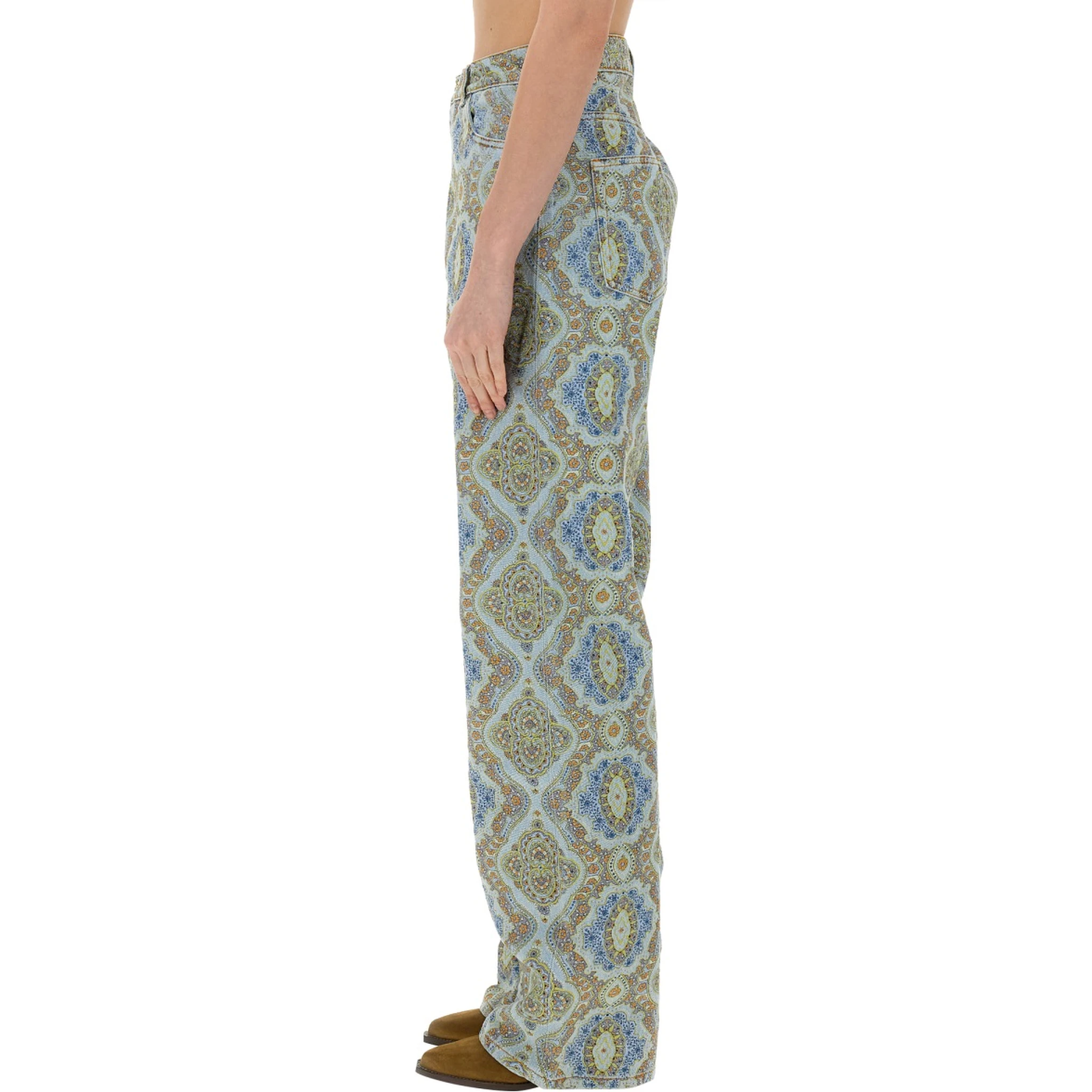JEANS CON STAMPA PAISLEY