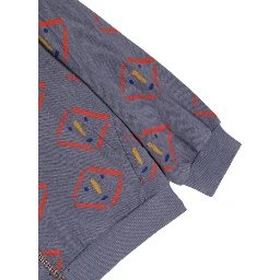 masks all over zipped hoodie