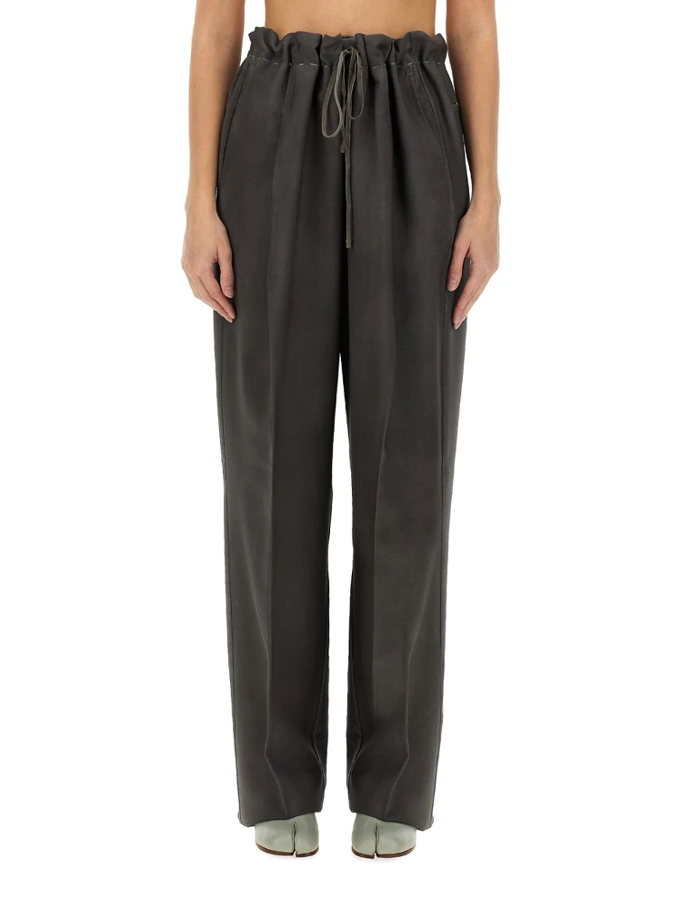 WOOL AND MOHAIR PANTS