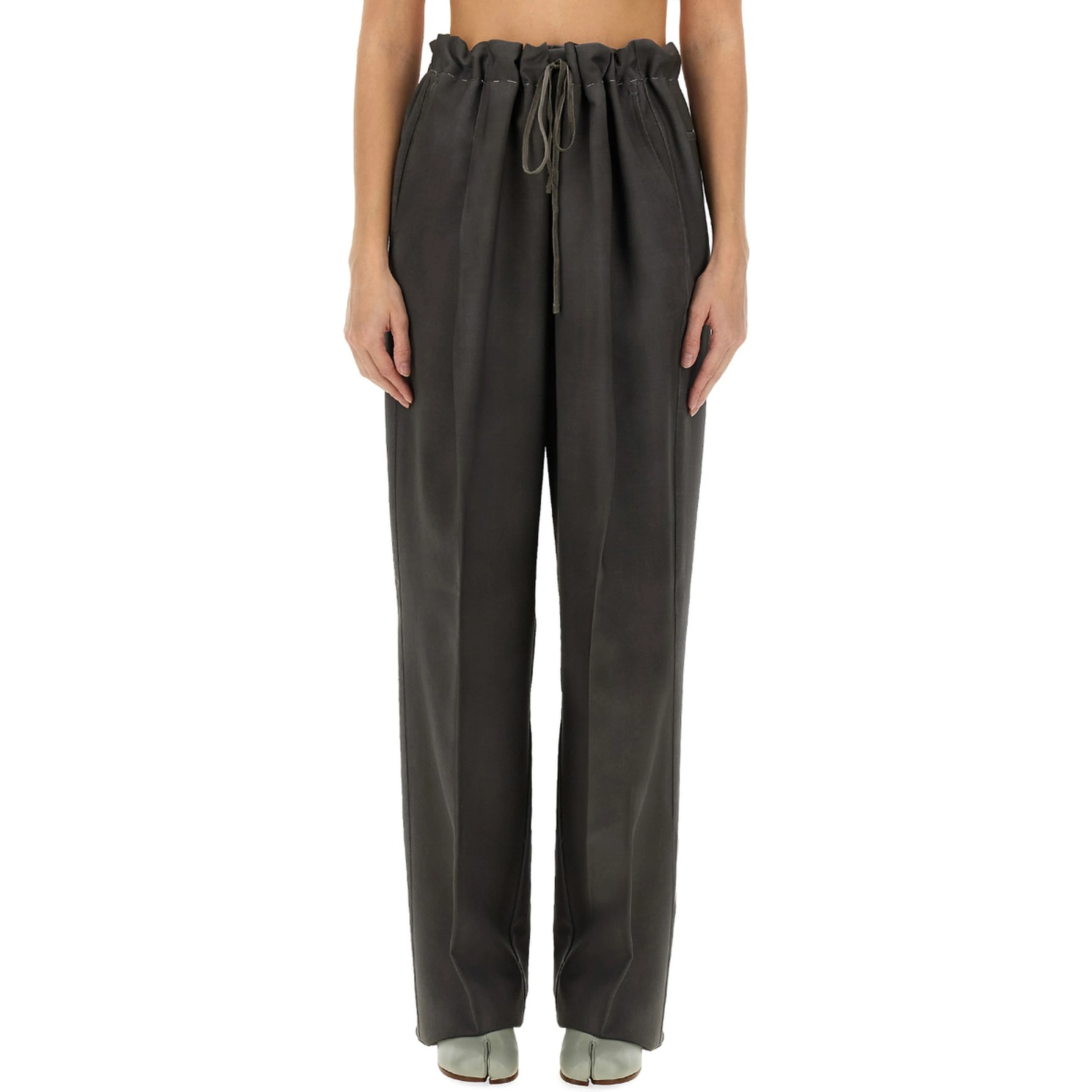 WOOL AND MOHAIR PANTS