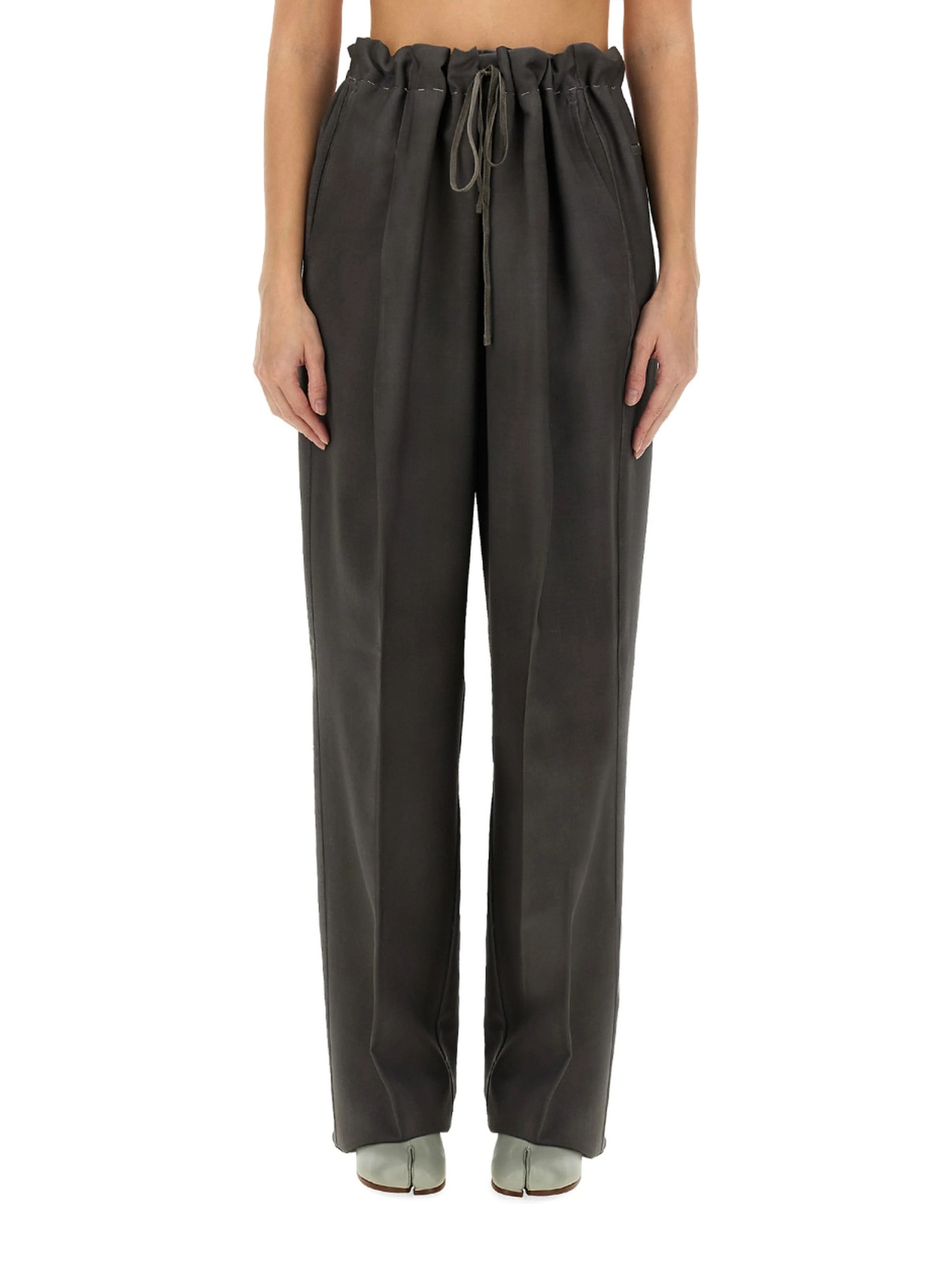 WOOL AND MOHAIR PANTS